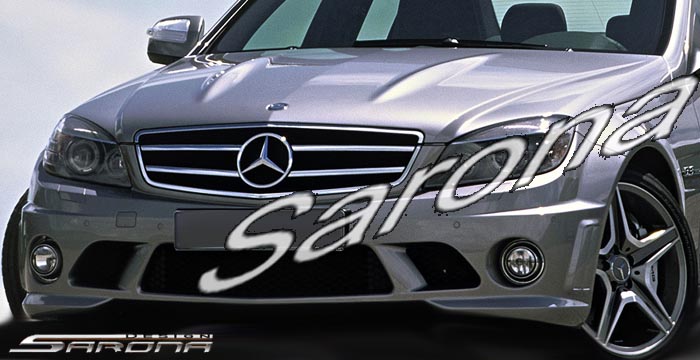 Custom Mercedes C Class  Sedan Front Bumper (2008 - 2013) - $590.00 (Part #MB-076-FB)
